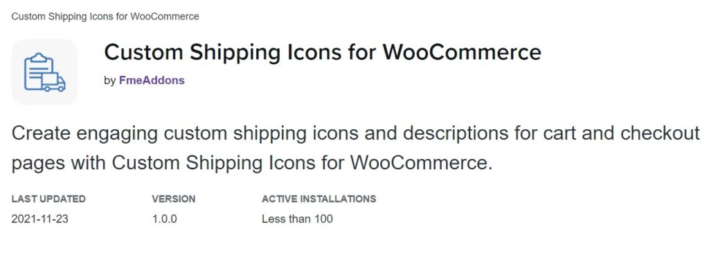 Custom Shipping Icons for WooCommerce