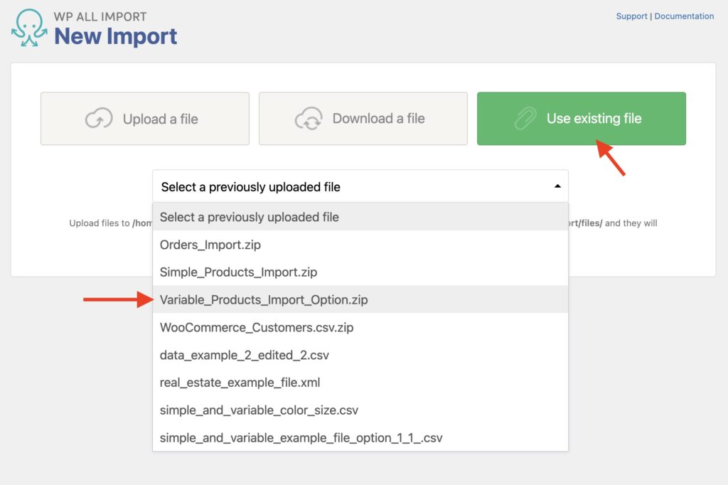 Download A File Use Existing File