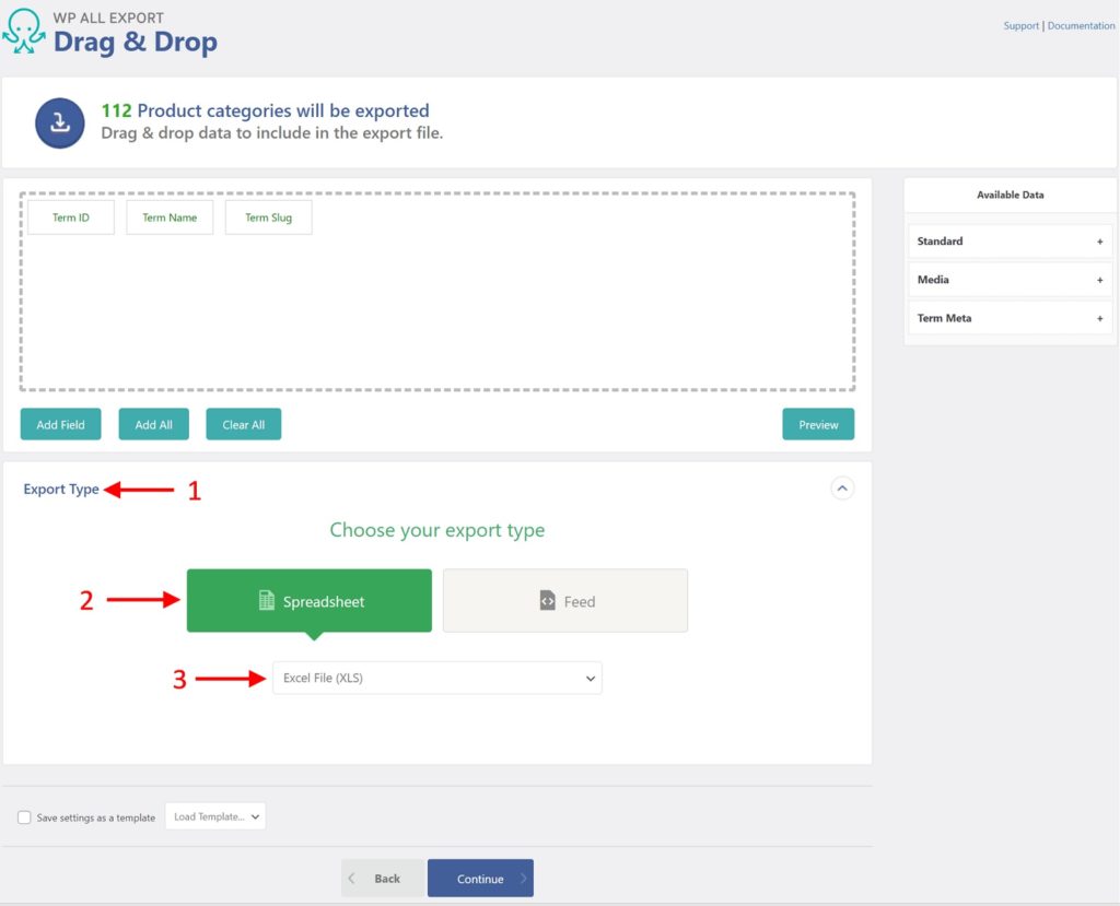 Export WordPress Categories Tags to Excel