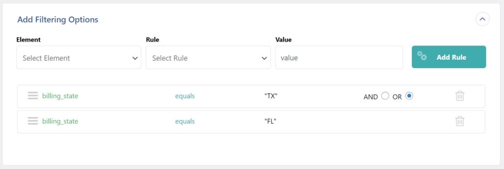 Multiple Filter Rules