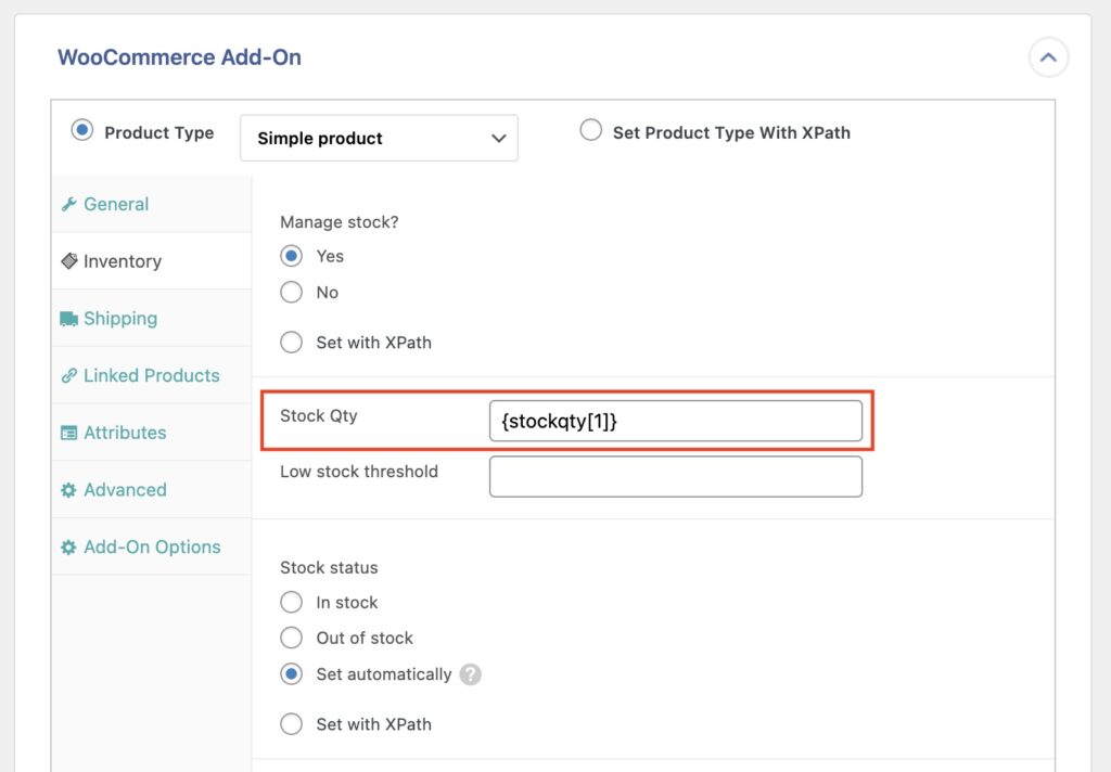 Syncing Stock Levels Map Inventory Tab