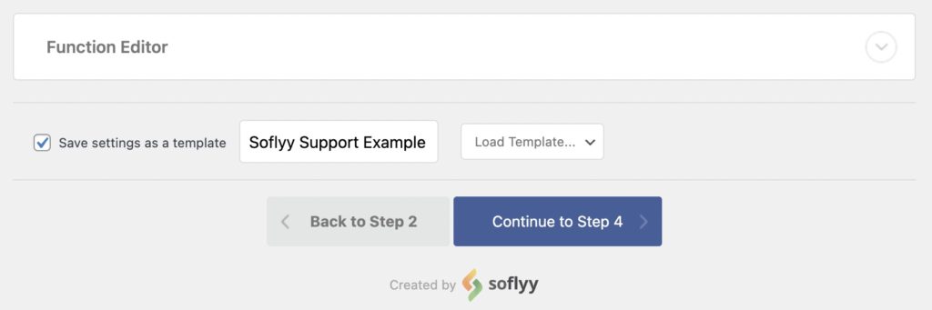 WordPress Import - Save Import Template