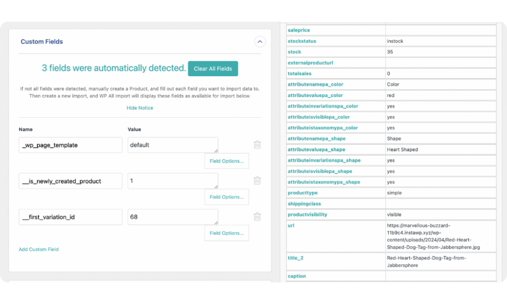 add new custom fields data to WooCommerce product