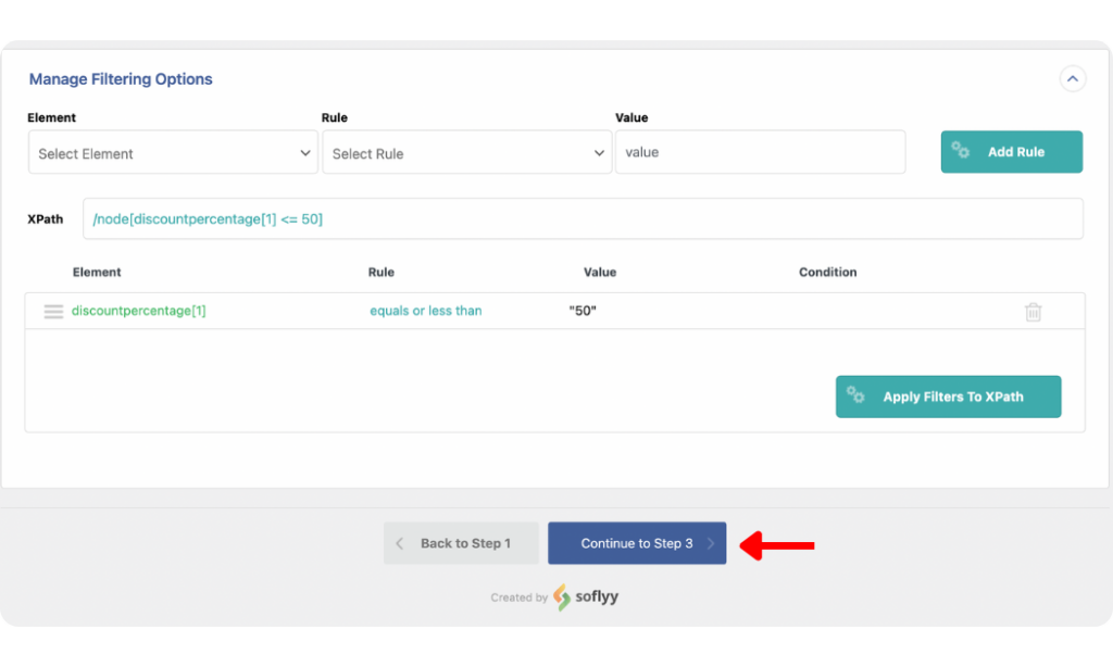 Apply filters to import specific amazon products