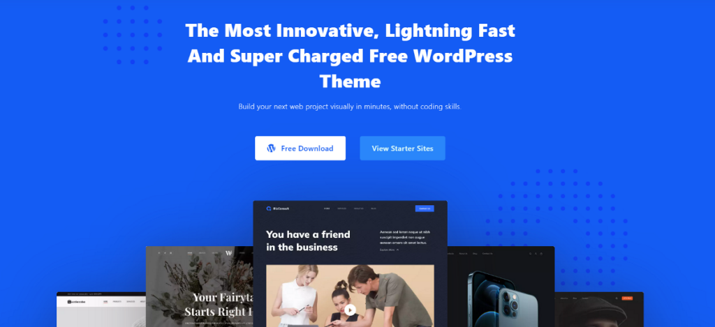blocksy theme homepage