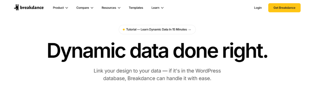 Breakdance dynamic data