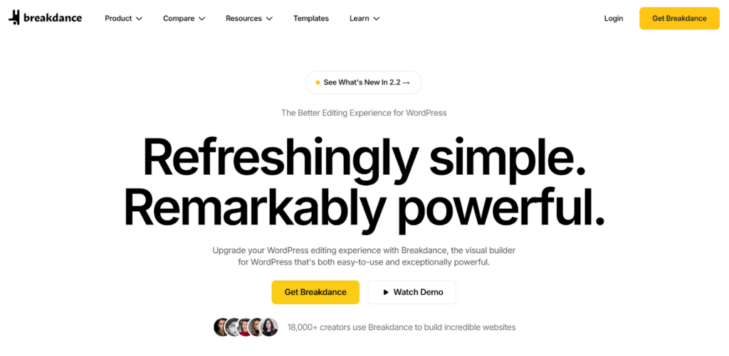 Breakdance homepage