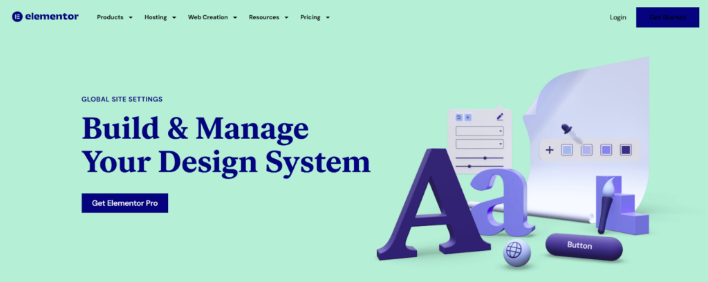 Elementor design system