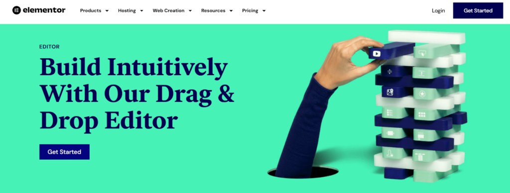 Elementor Drag and Drop
