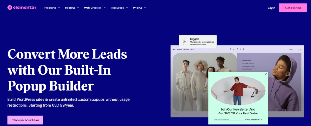 Elementor popup builder