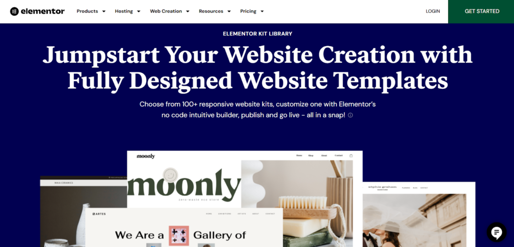 Elementor templates