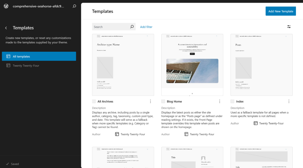 full site editing