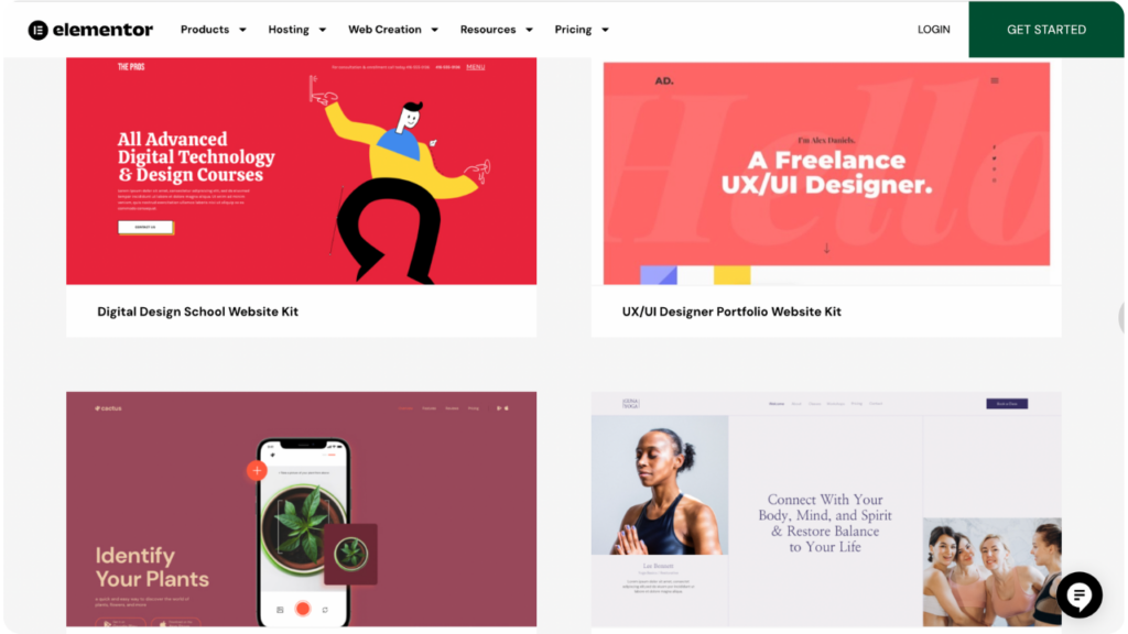 Elementor Design Sets or Templates