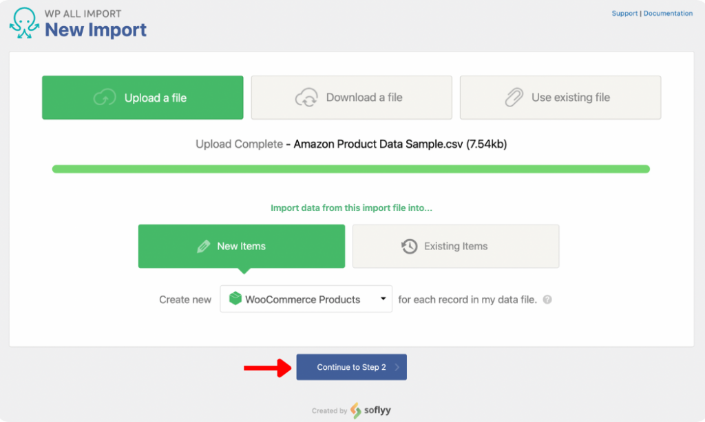 Upload Amazon product data to WP All Import