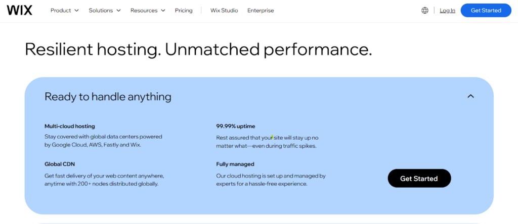 Wix hosting