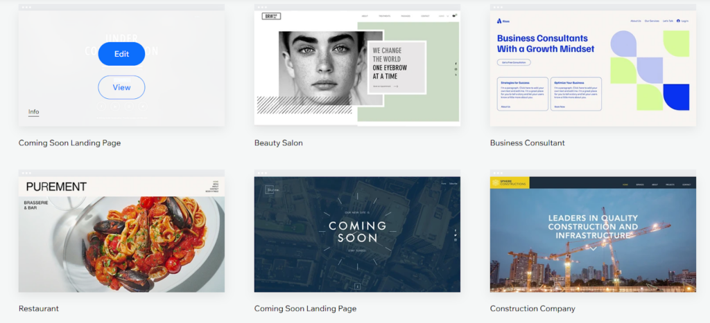 Wix Templates