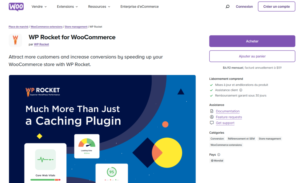 WP Rocket for WooCommerce and WordPress